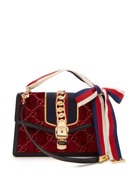 gucci sylvie small red|gucci handbags brands.